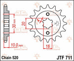 JT Sprocket For Cagiva Freccia 125 1987-1990 Front  13T