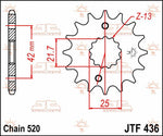 JT Sprocket For Suzuki RG 250 C 1986-1988 Front  14T