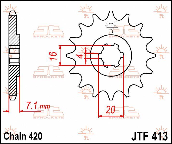 JT Sprocket For Suzuki RM80 1986-1988 Front  12T