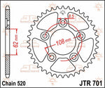 JT Sprocket For Cagiva MITO 125 1990-2007 Rear  43T