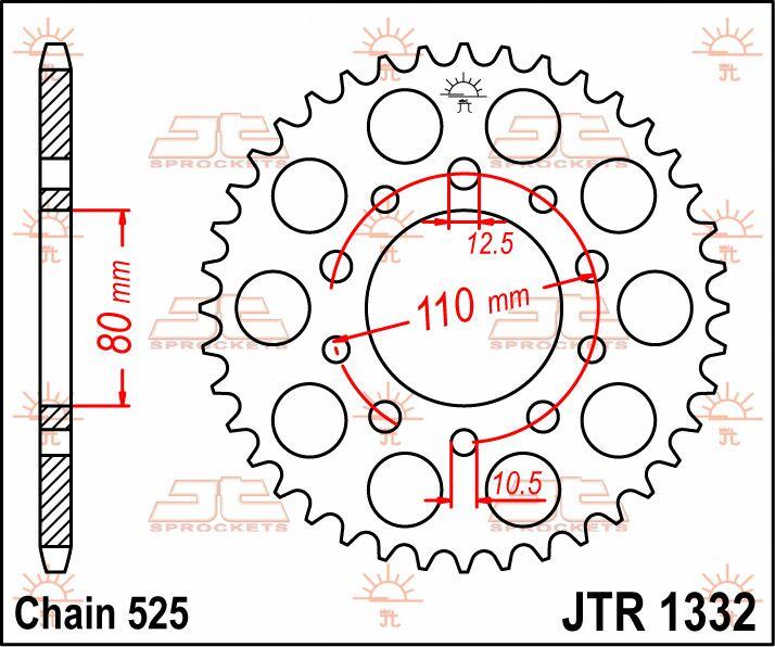 JT Sprocket For Triumph America 800 2002-2006 Rear  46T