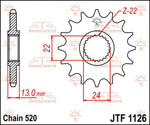 JT Sprocket For Aprilia MOTO 6.5 1995-1999 Front  16T