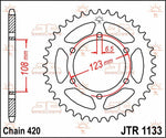 JT Sprocket For Derbi GPR 50 Nude 2004-2008 Rear Black 53T