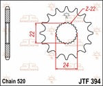 JT Sprocket For Aprilia AF1 125 1988-1993 Front  15T