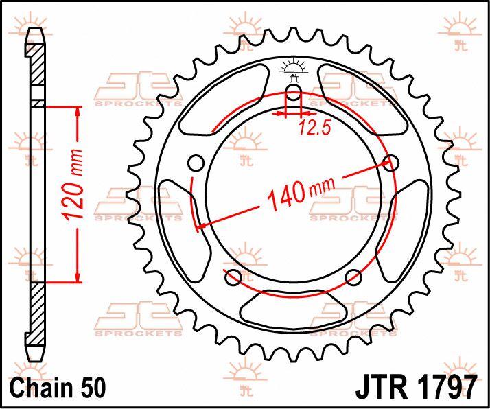 JT Sprocket For Suzuki GSX1400 2001-2007 Rear  41T
