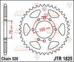 JT Steel Sprocket For Suzuki DR500 1981-1983 Rear 42T