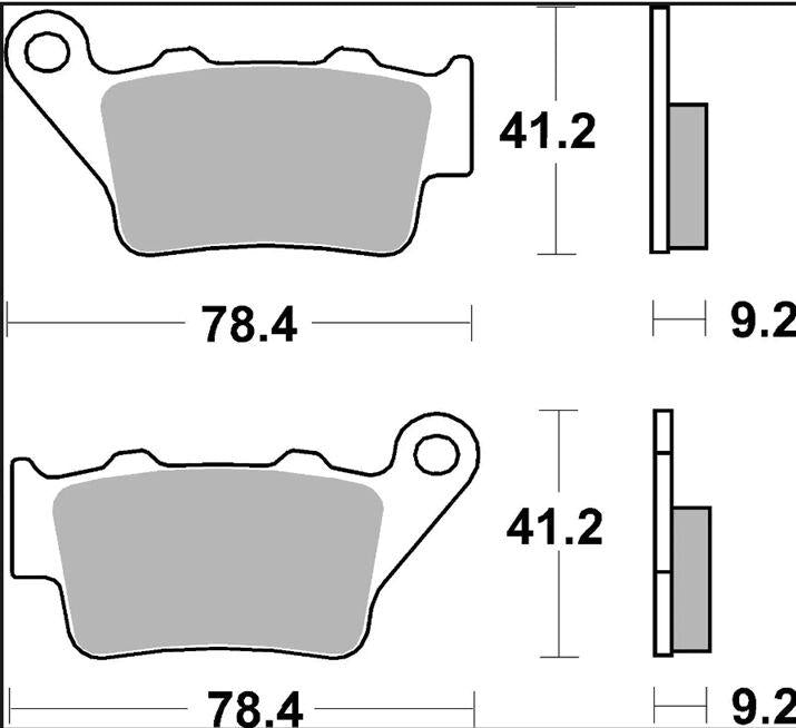 Brembo CC Prime Carbon Ceramic Brake Pads For CCM 644 2003-2005 Rear