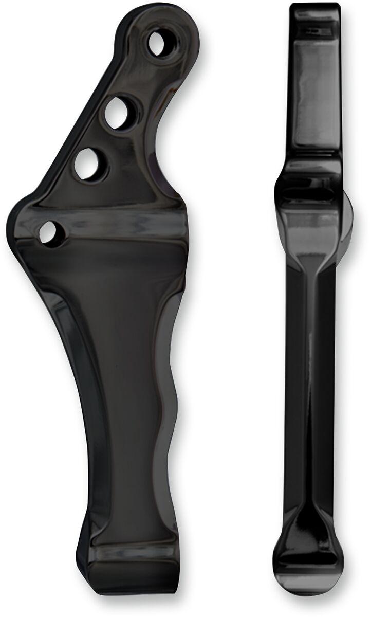 Speed Merchant Radial Front Brake Caliper Mounts For Harley Davidson FLD 1690 2012-2013 Left - Black