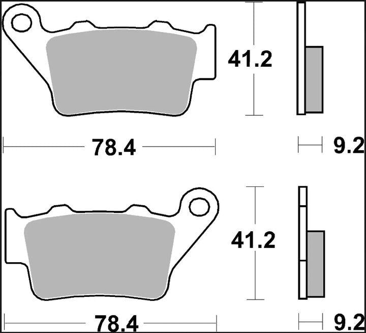 Brembo SD Prime Sintered Brake Pads For CCM 644 2003-2005 Rear