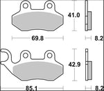 Brembo Prime Carbon Ceramic Brake Pads  For Sym Allo 125 2011-2016 Front