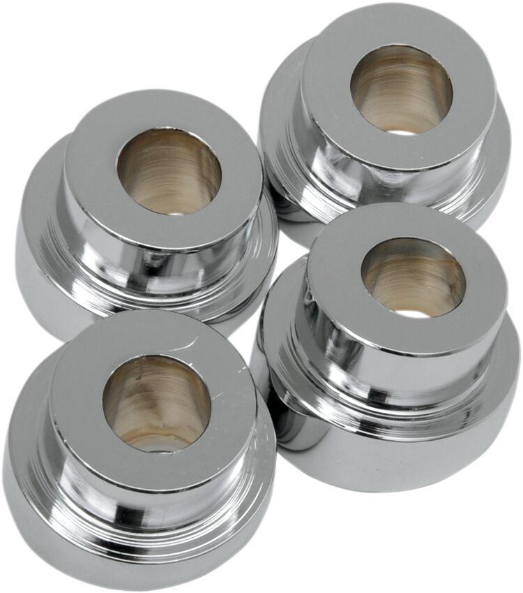 LA Choppers Angled Handlebar Riser Bushing Kit For Harley Davidson FLD 1690 2012-2013 - Chrome