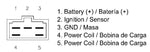 Motoplat Regulator For Yamaha YBR 125 2006-2013 - Black/Silver