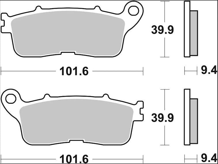 Brembo SP Prime Sintered Brake Pads For Honda VFR 1200 F 2010-2016 Rear