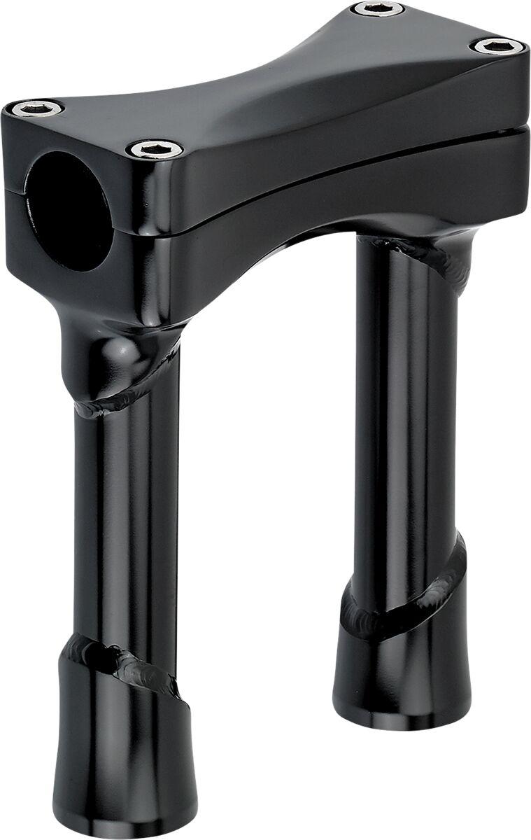Biltwell Murdock O S Risers 15 cm (6") - Black Satin