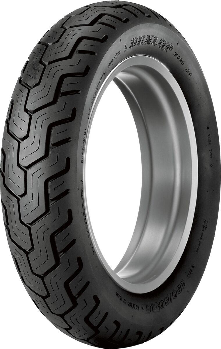 Dunlop D404 Rear Tyre Blackwall TL 66H 130 90-15"