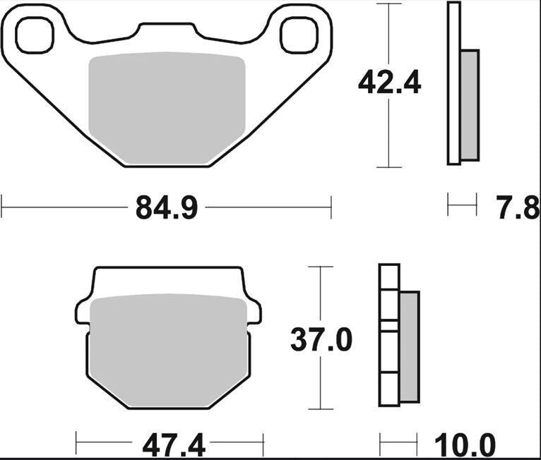 Brembo CC Prime Carbon Ceramic Brake Pads For HM Moto CRE 50 1999-2001 Fit Front Or Rear