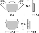 Brembo CC Prime Carbon Ceramic Brake Pads For HM Moto CRE 50 1999-2001 Fit Front Or Rear