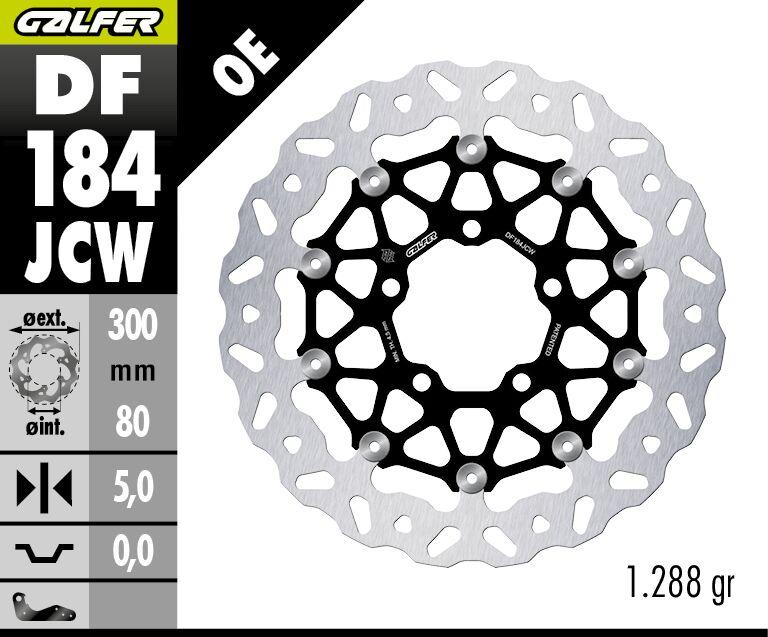Galfer Floatech Wave Brake Disc For Kawasaki EN 650 Vulcan 2015-2016 - Front