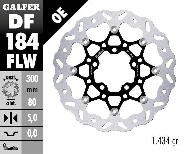 Galfer Floating Wave Brake Disc For Kawasaki EN 650 2015-2016 - Front