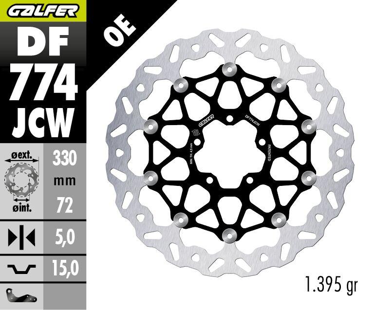 Galfer Floatech Wave Brake Disc For Ducati 1098 2007-2008 - Front
