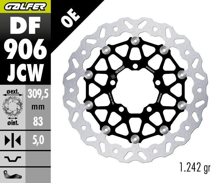 Galfer Floatech Wave Brake Disc For Triumph Bonneville 1200 Speedmaster 2018-2026 Front