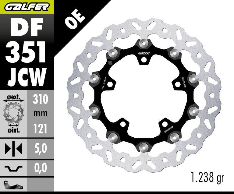 Galfer Floatech Wave Brake Disc For Suzuki DL 1000 2014-2020 - Front
