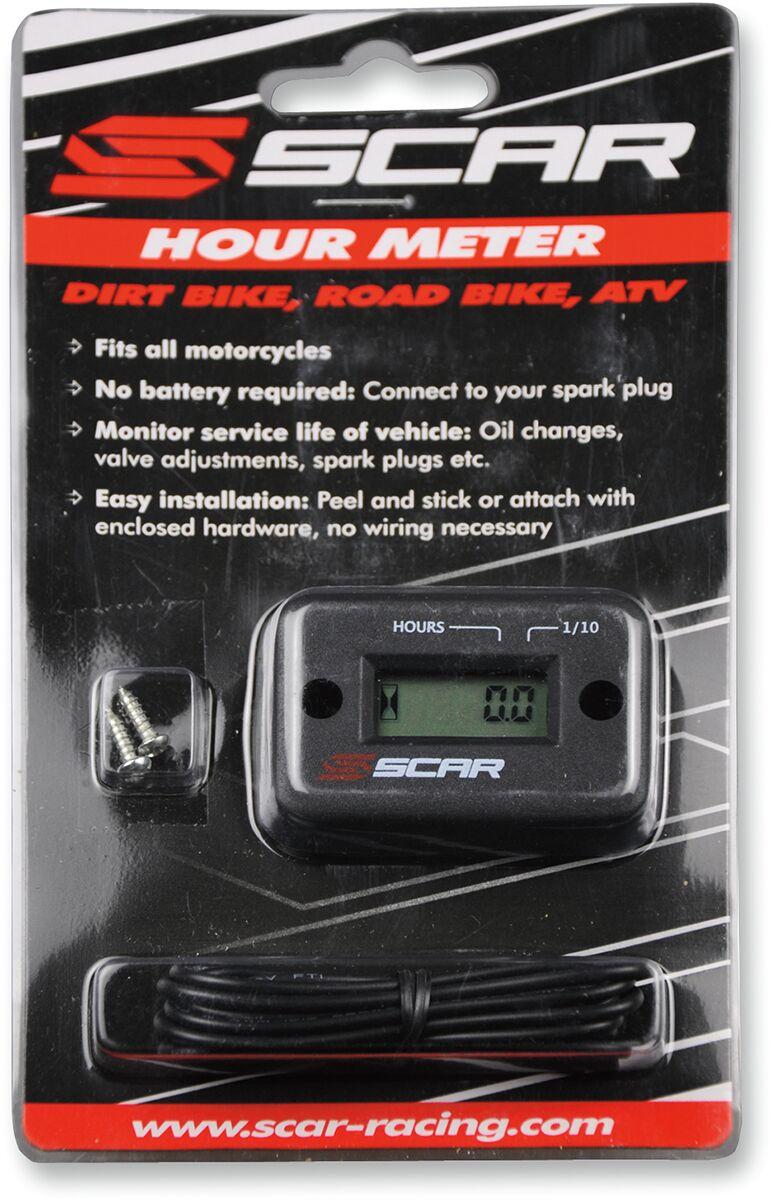Scar Self-Powered Digital Hour Meter - Black