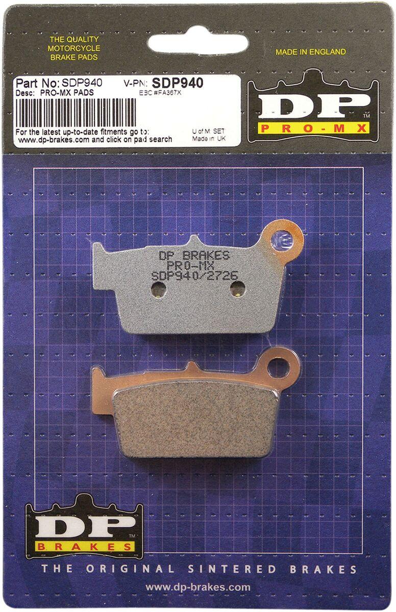 DP Brakes SDP Pro-MX Sintered Brake Pads For Beta ALP 200 2005-2025 Rear