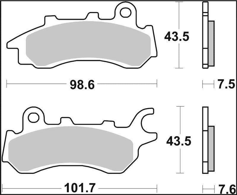 Brembo CC Prime Carbon Ceramic Brake Pads For Honda CB 125F 2017-2021 Front