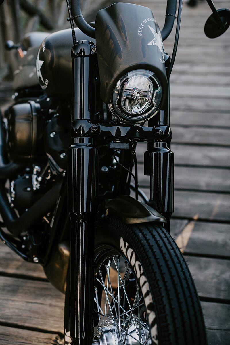 Cult Werk Fork Covers For Harley Davidson FXBB 1750 2018-2020 Upper - Black