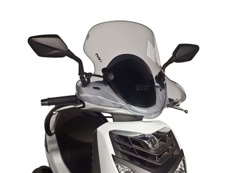 Puig City Touring Screen For Sym HD2 125 2012-2017 - Light Smoke