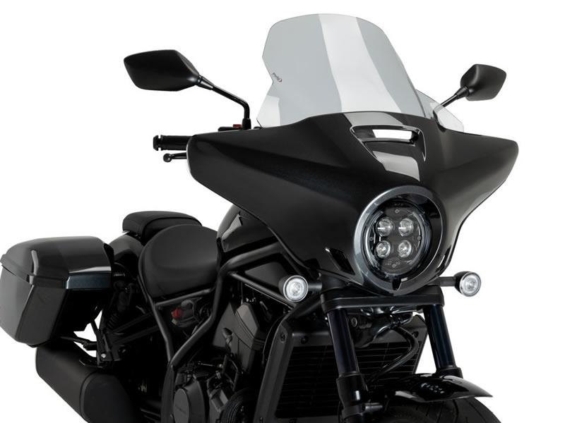 Puig Batwing Touring Screen For Honda CMX1100T Rebel 2023-2025 - Light Smoke