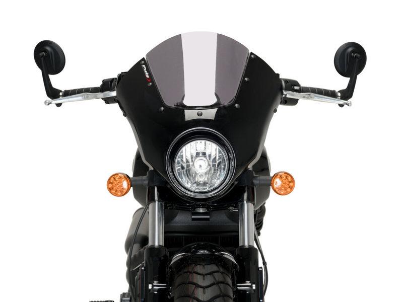 Puig Dark Night Screen For Indian Scout Bobber 2018-2025 - Dark Smoke