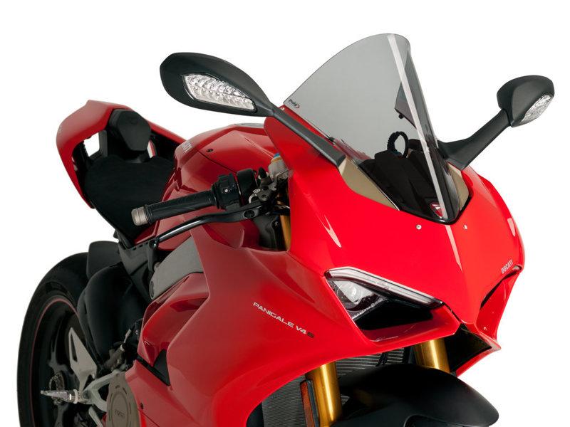 Puig R-Racer Screen For Ducati Panigale 1100 V4 SP2 2022-2023 - Dark Smoke