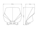 Puig New Generation Sport Screen For Ducati Monster 1200 2014-2020 - Black