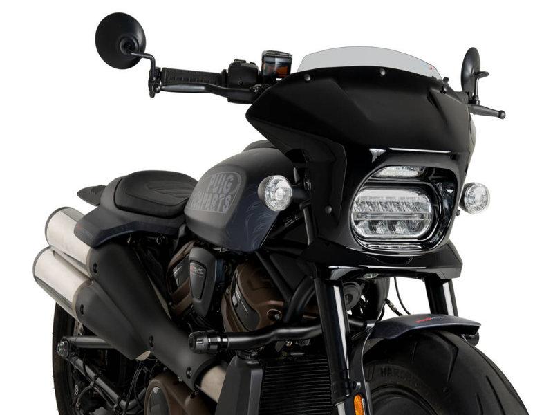 Puig Fury Sport Semifairing & Screen For Harley Davidson Sportster S RH1250S 2021-2024 - Light Smoke