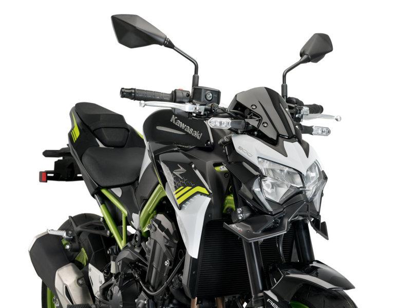 Puig Naked Front Spoiler For Kawasaki Z900 2020-2024 - Matt Black