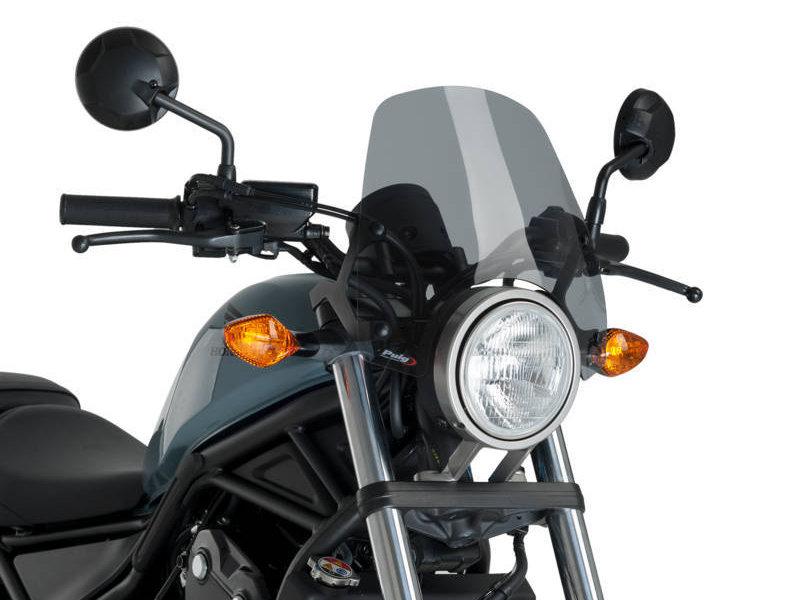 Puig New Generation Sport Screen For Honda CMX500 Rebel 2017-2025 - Light Smoke