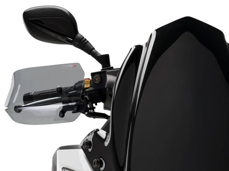 Puig Maxiscooter Handguards For Kymco AK 550 2017-2021 - Dark Smoke