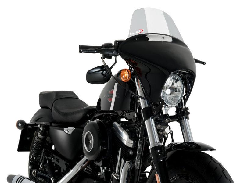 Puig Batwing Touring Screen For Harley Davidson Sportster Forty Eight XL1200X 2015-2020 - Light Smoke
