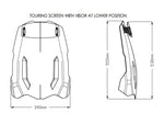 Puig Touring Screen With Extender For Triumph Tiger 900 2020-2023 - Light Smoke