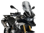 Puig Adjustable Touring Screen For BMW F750 GS 2018-2024 - Light Smoke