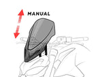 Puig New Generation Adjustable Sport Screen For Ducati Diavel 1200 2014-2016 - Black