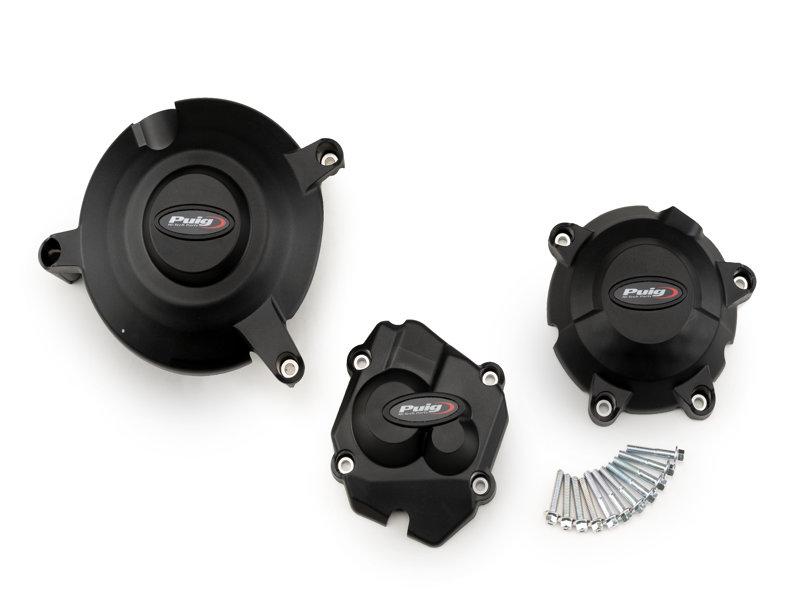 Puig Championship Engine Cover Track For Kawasaki ZX-10R 2011-2025 - Black