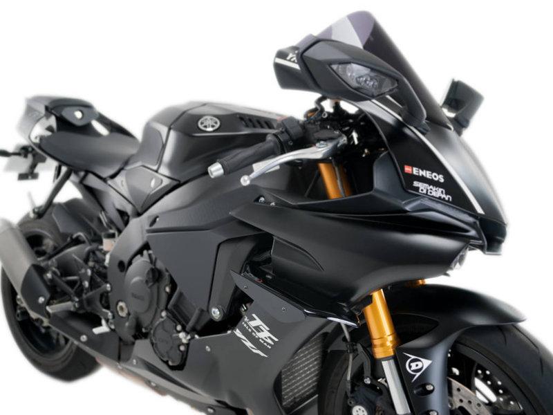 Puig Sport Downforce Spoilers For Yamaha YZF R1 2015-2019 - Black