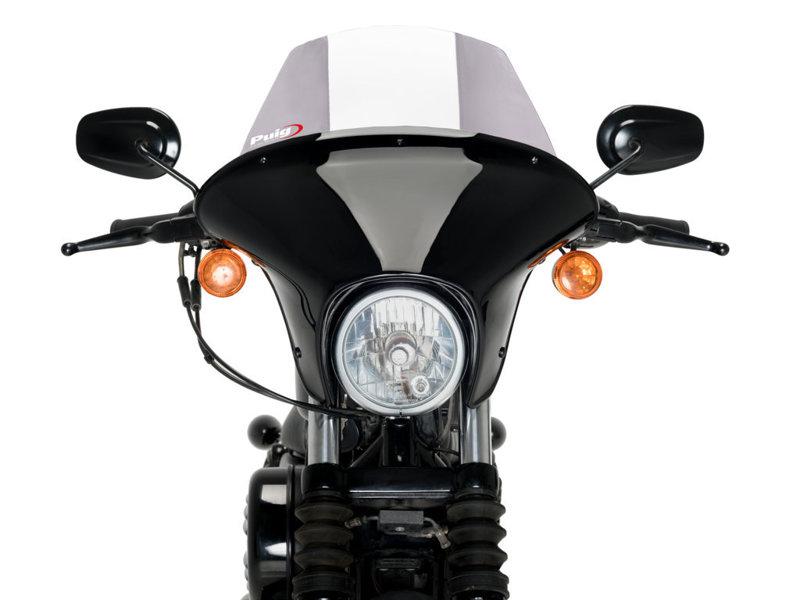 Puig Batwing Touring Screen For Harley Davidson Sportster 883 Iron XL883N 2009-2022 - Light Smoke
