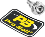 Pro Bolt Aluminium Magnetic Sump/Drain Bolt For Honda CB600F 1998-2006 Silver