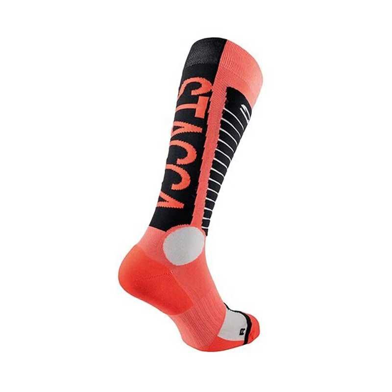 Sidi 2026 Rapidus Motorcycle Socks - Black/Grey/Coral