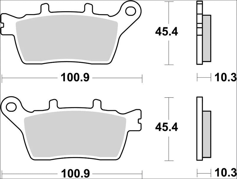 Brembo SP Prime Sintered Brake Pads For Yamaha MXT 850 ABS 2018-2020 Rear