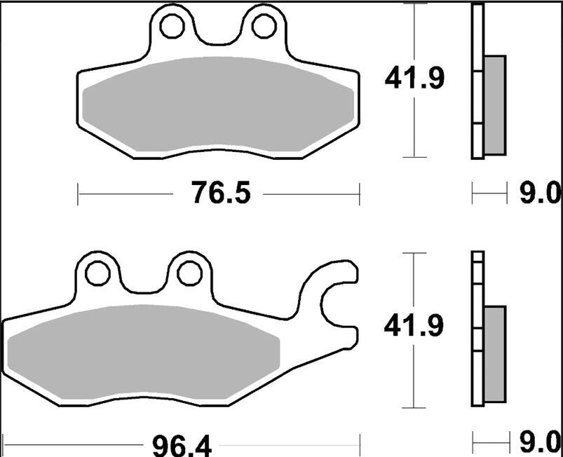 Brembo Carbon Ceramic Prime Line Brake Pad For Piaggio X10 125 I.E. ABS 2013-2015 Rear